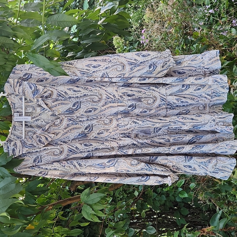Grace + Karma, Fall, Spring, Neutral Colors, Boho Layered, w V-Neck and Ruffles - Picture 2 of 9